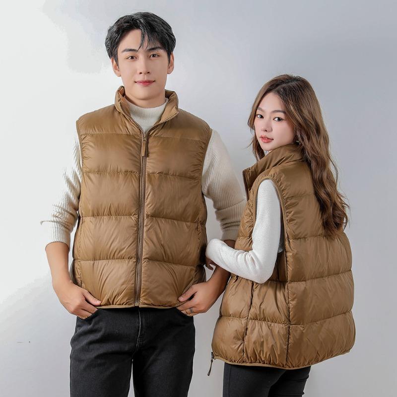 Yu Xin National Standard 90 флисовый новый мужской и женский пуховик жилет наружный теплый осенне-зимний пуховик