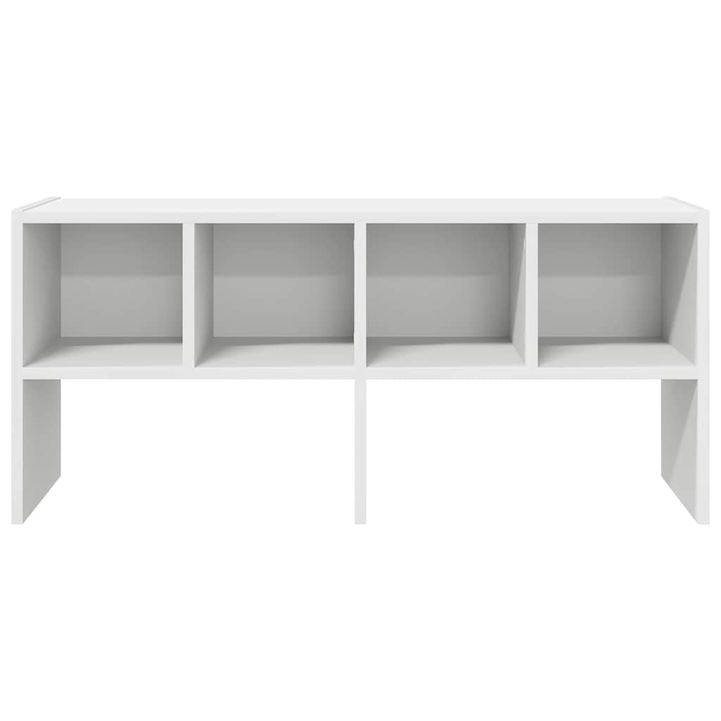 Stackable Shoe Rack White 89.5 x 30 x 40 cm