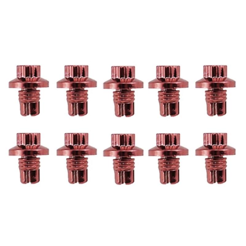 10 шт./компл. Гайки-заклепки для колес Колпачки Для универсальной крышки Губа Винт Болт Шины Крышка обода Украшение Замена Аксессуары для стайлинга автомобиля