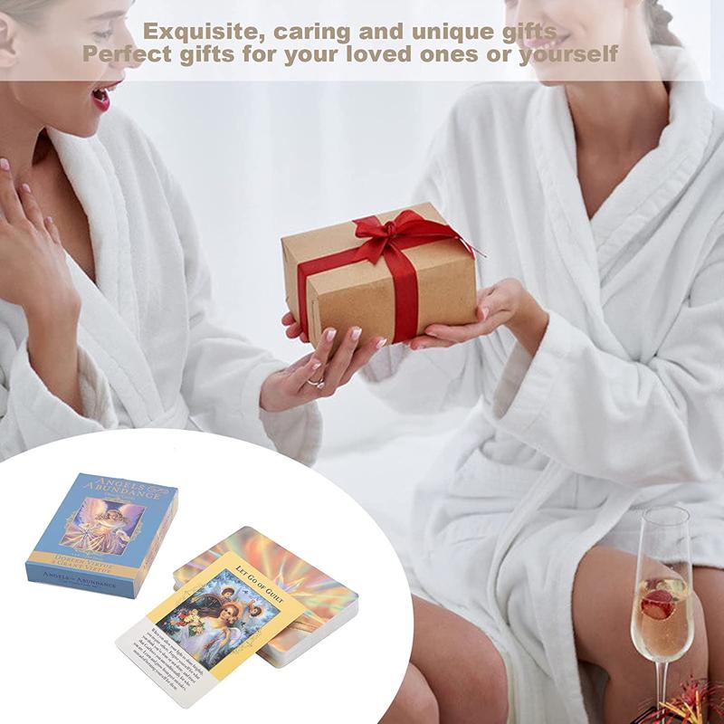 Карты «Ангелы изобилия» Oracle, полная английская 44-карточная колода Таро, загадочное гадание, семейная вечеринка, настольная игра