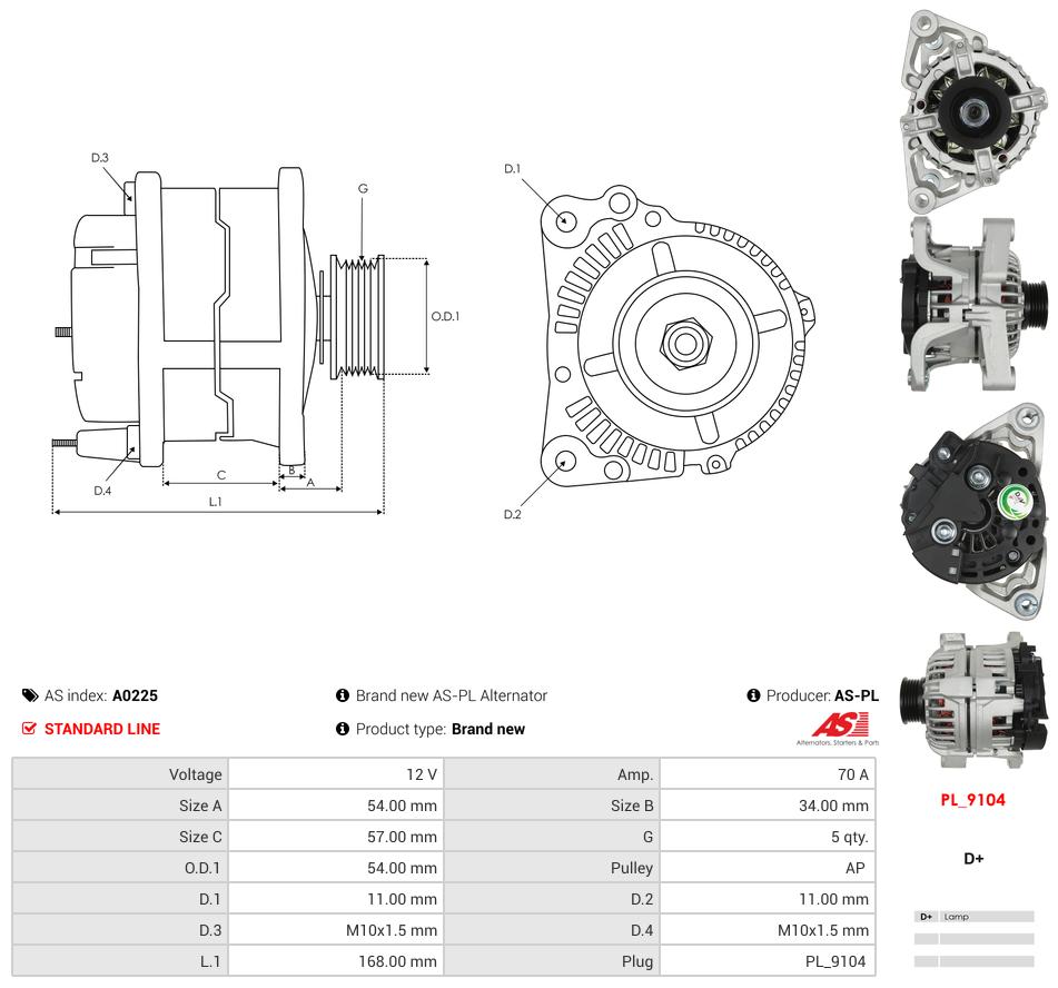 Alternator Agila Astra Combo Corsa