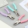 Macaron Color Single Hole Punch Non-slip Handle DIY Paper Puncher Mini Paper Punch  Office