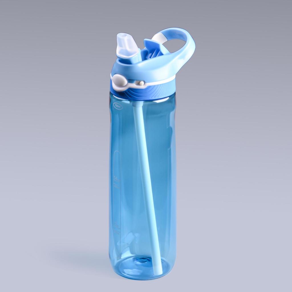 Портативная спортивная бутылка для воды Tritan большой емкости с трубочкой - Стильный пластиковый стакан для взрослых.