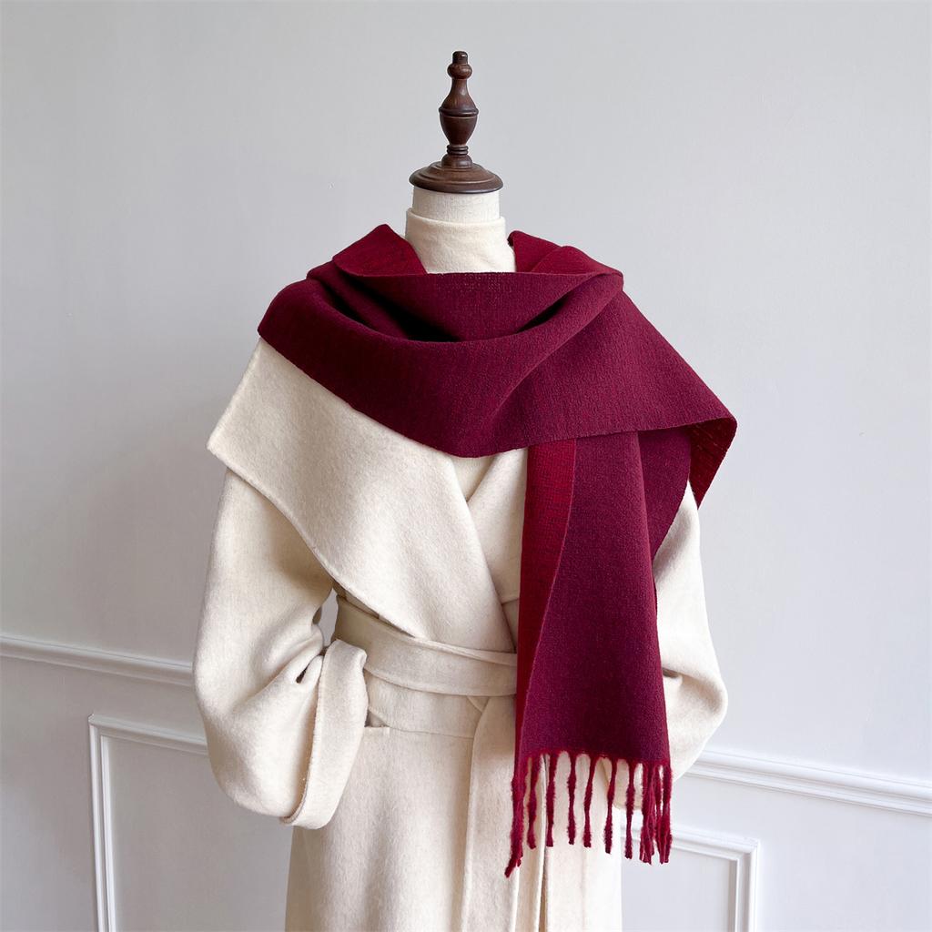 Luxury Brand Cashmere Women Plaid Scarf Winter Warm Shawl and Wrap Bandana Pashmina Female Foulard Square Thick Blanket Poncho