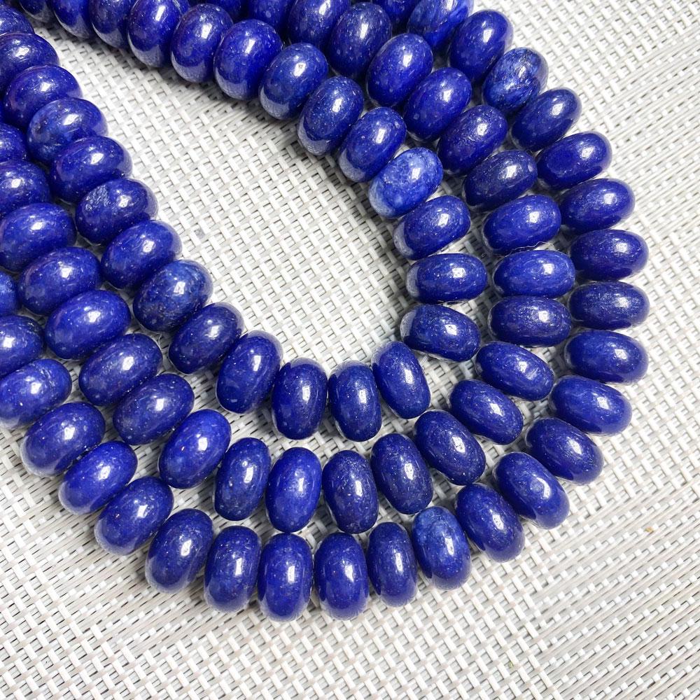 1Strand Natural Stone Beads Abacus Shape Rose Quartz Agate Loose Spaced Beads for Jewelry Making DIY Necklace Bracelet Accessories 6x10mm