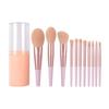 Makeup Brush Set Trade Assurance Foundation Case Shenzhen with Cylinder Factory Green Blush Pink 11pcs Opp Bag or Case or Box