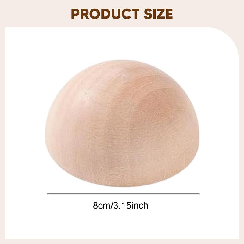 Pottery Plate Press Tool Premium Wooden Half Round Mold for Crafting Clay Bowls Plates Pottery DIY