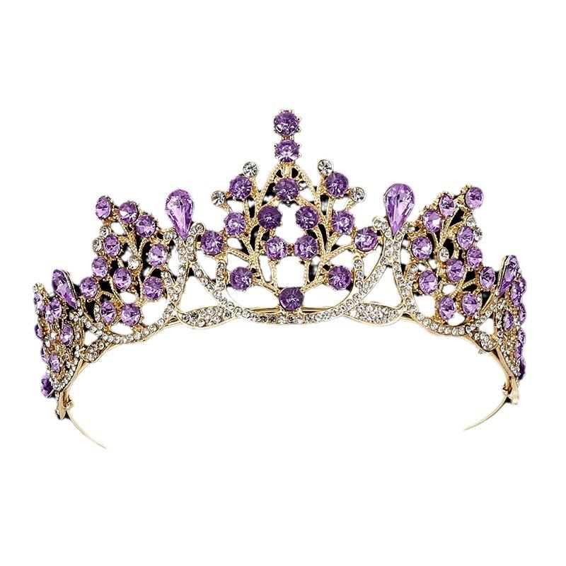 Свадебные украшения со стразами, аксессуары для свадебного платья, модная повязка на голову, тиара, корона в стиле принцессы, корона на день рождения