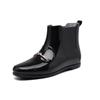 Fashion Women Rainning Boots Fashion Ladies Walking Waterproof Ankle Rubber Rainboots Casual Thick Bottom Low Heel Short Boot 2024