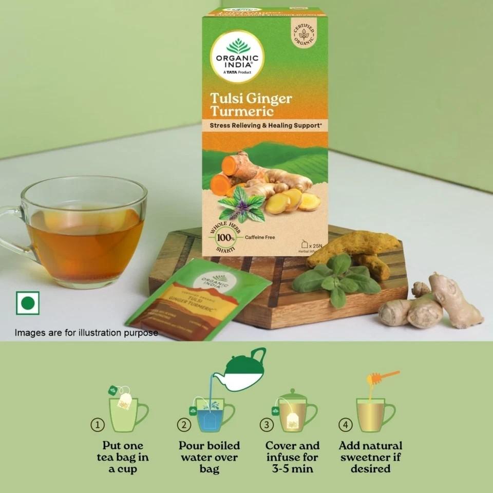 Tulsi Ginger Turmeric - 25 Tea Bags