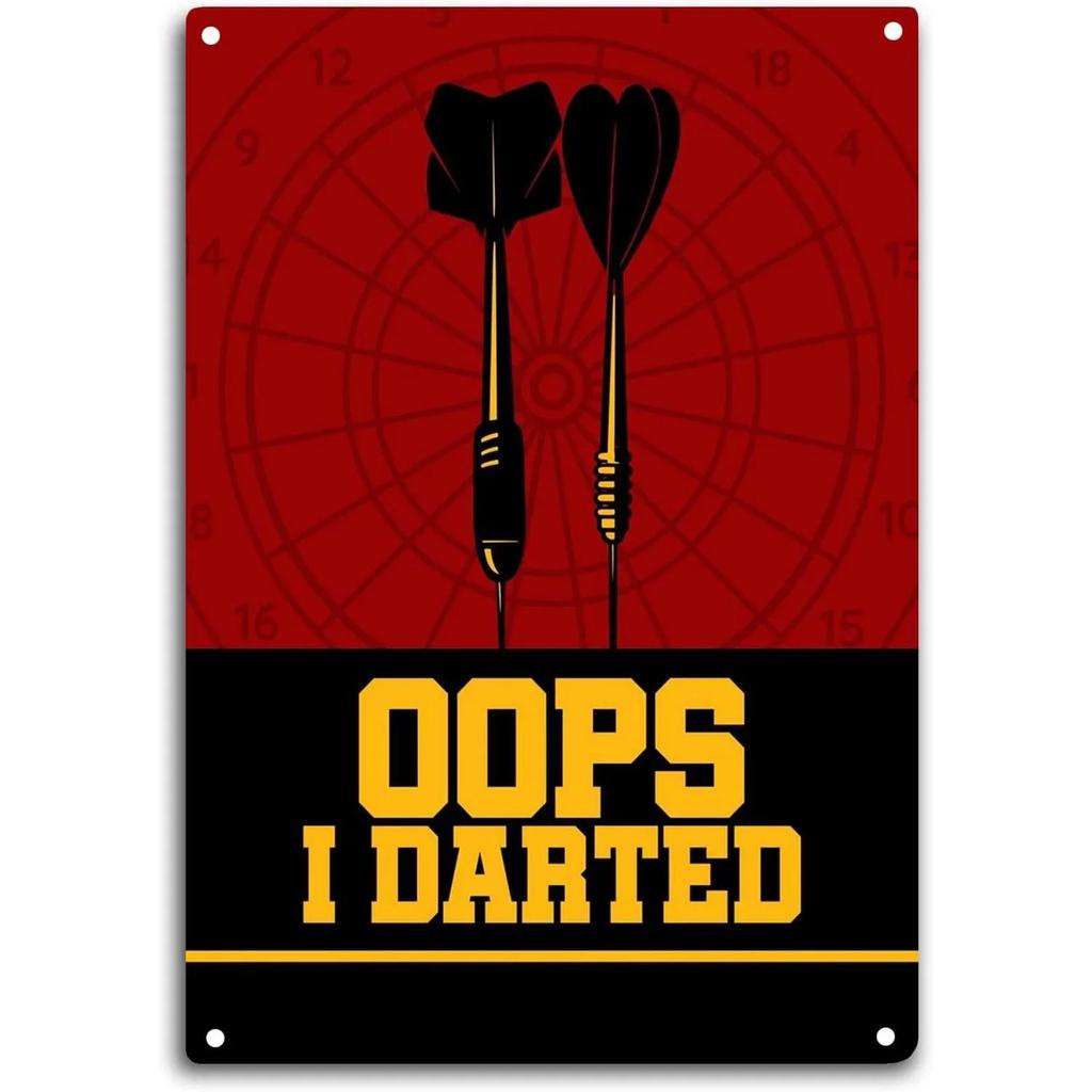 Metal Tin Signs No Beer No Darts Wall Decoration Plaque Vintage Poster Iron Painting for Man Cave Home Cafe Game Room Club Bar