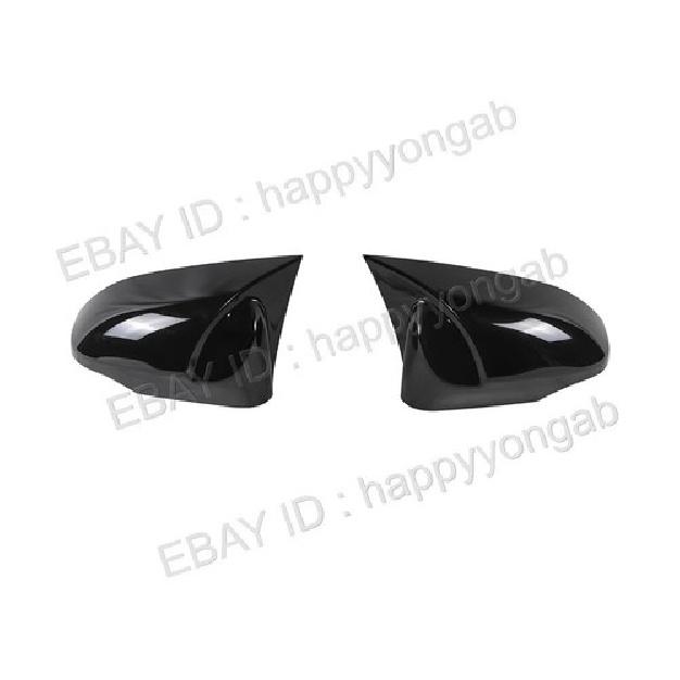Rearview Side Mirror Cover Trim Gloss Black Horn For 2018- Toyota C-HR CHR