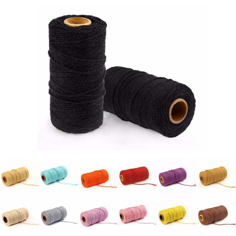 100meters/roll Gift Handmade Home Decor Cotton Cords DIY Rope Twine String Packing Craft Projects