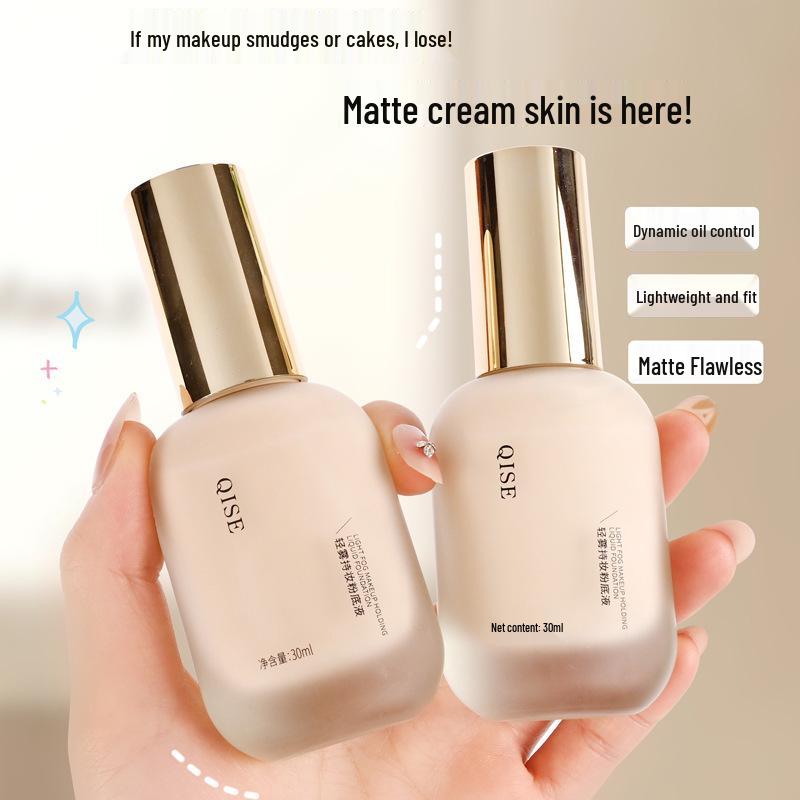 Kise Light Mist Стойкий тональный крем и консилер: Контроль жирности, Не отпечатывается, Не размазывается, Потостойкий для сухой и жирной кожи.