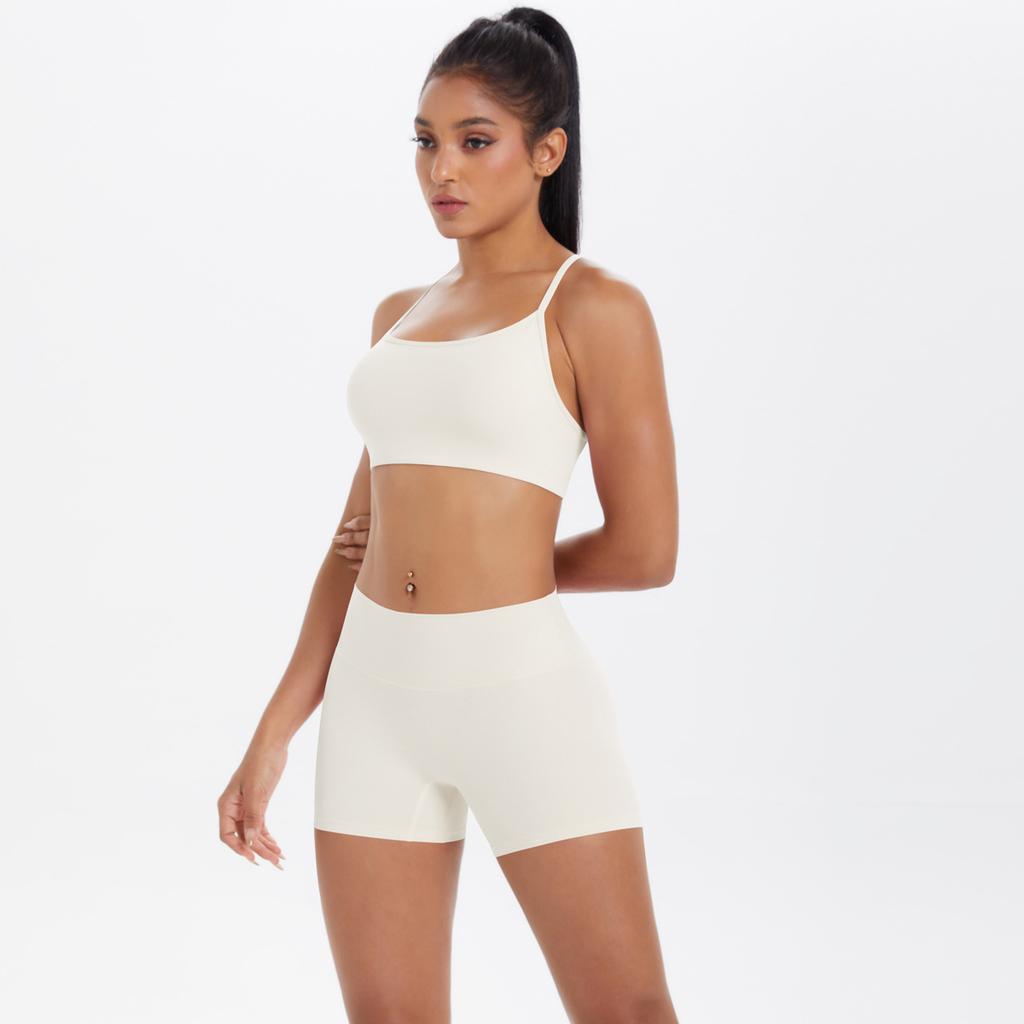 Новый спортивный костюм для отдыха на природе, вдохновленный облаками, для йоги, быстросохнущие облегающие шорты с перекрестной спинкой и эффектом лифтинга бедер, фитнес-комплект из двух предметов для женщин