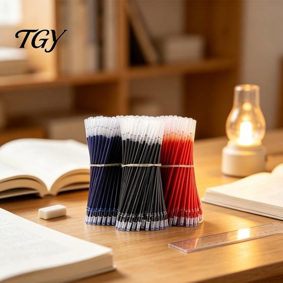 Conical Tip Ink Replacements 50PCS 0.5mm Gel Pen Refills, Needle And Universal Replacement Smooth Writing Pigment Based for Office School Daily