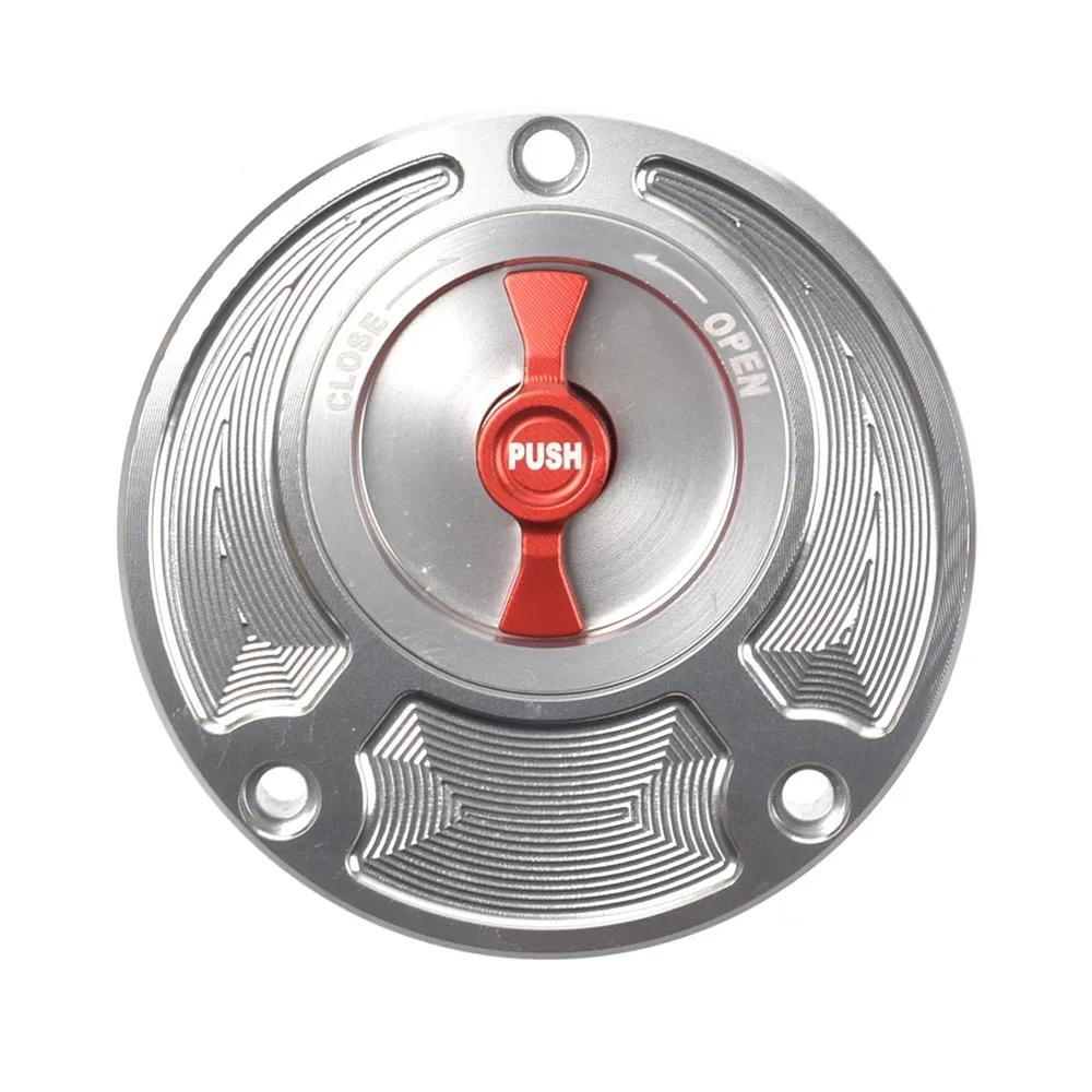 For Yamaha FZ6 FZ6R FZ1 R1 R6 R6S CNC Fuel Gas Tank Cap Cover Aluminum Keyless Motorcycle Accessories All years