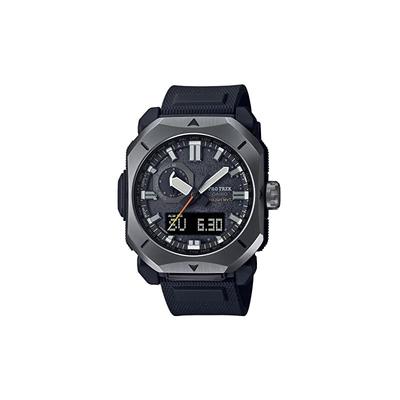 Часы Casio Pro Trek [Официальный японский продукт] Climber Line Радиоуправляемые на солнечной батарее Изготовлены из биопластика PRW-6900Y-1JF Мужские Черные
