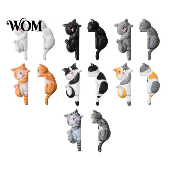 Easy Installation Wall Art 3D Cat Light Switch Sticker, Decorative Resin Plate Cover, Cute Animal Double Socket Guard Stickers, Peel And Stick