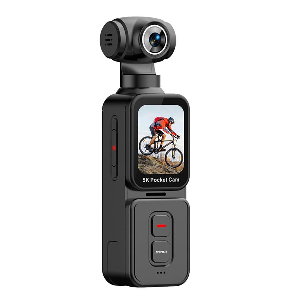 New K28 Pocket 5K Outdoor Cycling Camera with Anti-Shake, Touchscreen, Rotating Lens, and Face Recognition