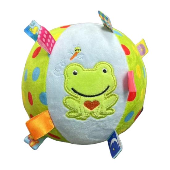 Плюшевый пищащий мяч для собаки с ремешками, набивной мяч со встроенным колокольчиком, интерактивная игрушка для апортировки для маленьких, средних и крупных собак