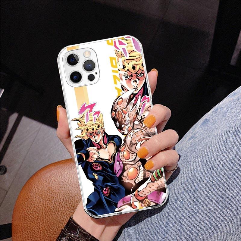 Чехол для телефона JoJo's Bizarre Adventure Аниме Для iPhone 17 Air 16 Pro Max 16E 15 + 14 Plus 11 12 13 Mini 7 8 SE Подарок Печатная крышка Fund
