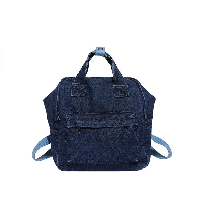 Новая женская сумка кампус рюкзак большой вместимости простой джинсовый холщовый модный рюкзак для поездок на работу персонализированный рюкзак