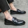 Men Loafers Nobility Shoes Retro Tassels Formal Business Purple Wedding Dress Prom Blazers Green Tuxedo Party Shoes Plus Size