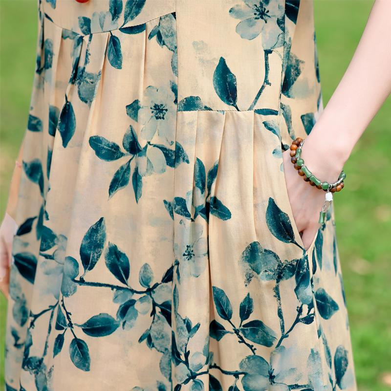 Летние повседневные женские платья винтажная одежда больших размеров с коротким рукавом элегантное длинное платье