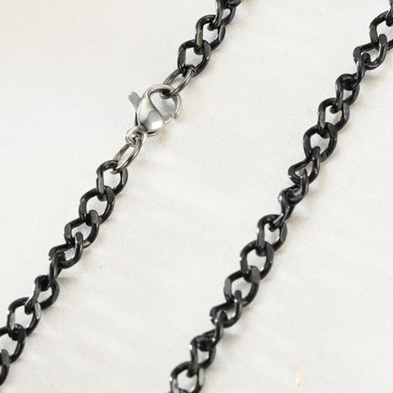 Цепочка-ожерелье для мужчин и женщин, серебряная, золотая, черная, тонкая, кабельная, хип-хоп, украшения для свиданий, ежедневных, банкетных, вечеринок