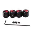4x Car Wheel Tire Air Pressure Valve Stem Cap Dust Cover Anti-theft Accessories