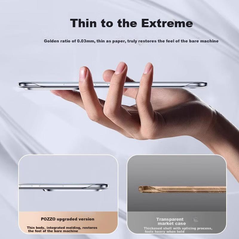 HONOR Magic7 Phone Case, HONOR Magic7 Shockproof, Anti-Fingerprint, Ultra-Thin, Borderless, Bare Phone Lens Protection, Fully Transparent