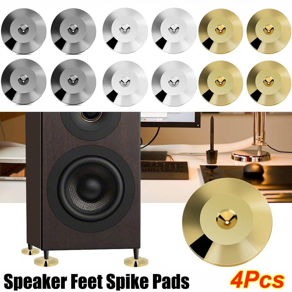 25x5mm Speaker Feet Pad Gold Speaker Amplifier Holder DVD Player Feet Mat Speaker Amplifier
