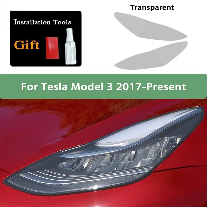 For Tesla Model 3 Y Model X S 2015-2025 HD Car Headlight Protective Film TPU Sticker Headlamp Taillight Fog Lamp Protective Film