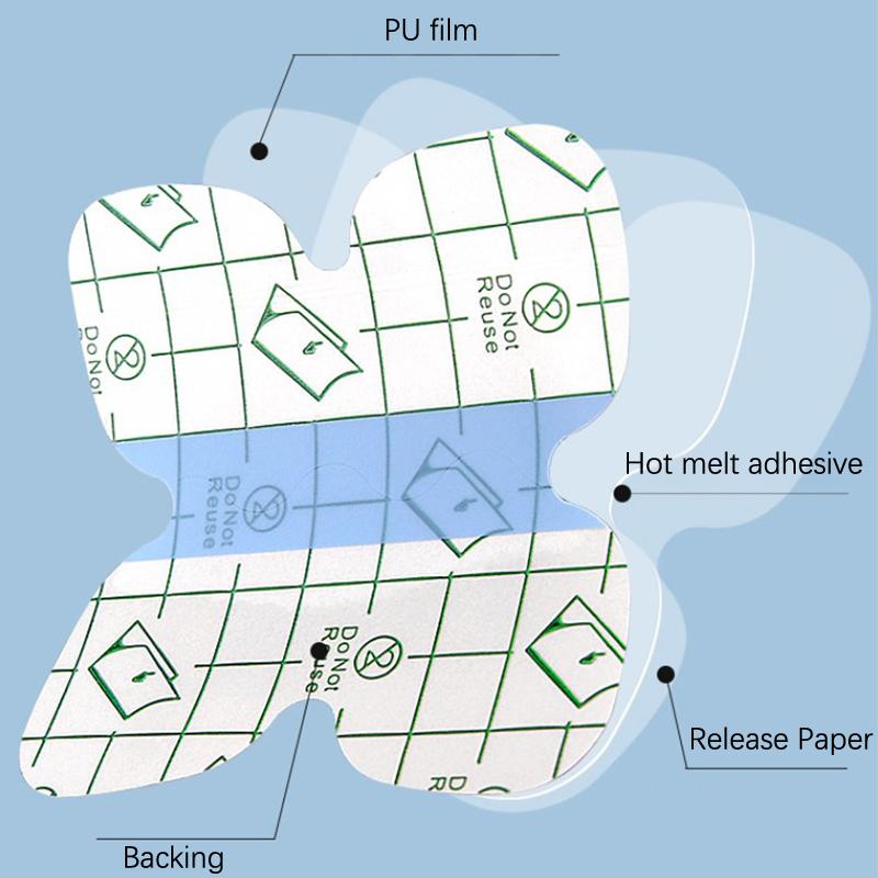 Пластырь в форме бабочки на пятку, устойчивый к износу, невидимый, устойчивый к поту, на ступню, на носок, лодыжку, медленное давление, остановка скрежета