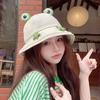 Милая шляпа-лягушка для женщин на весну и лето, универсальная шляпа рыбака для путешествий родителей с детьми, солнцезащитная шляпа от солнца, высококачественная шляпа с изображением мультяшного персонажа