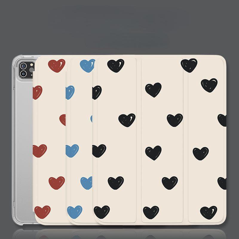 Для iPad 2022 gen10 10,9 CASE Простой любовный стиль, интеллектуальный защитный чехол-раскладушка Air4/5 10,9 mini4/5/6 с подставкой для карандашей