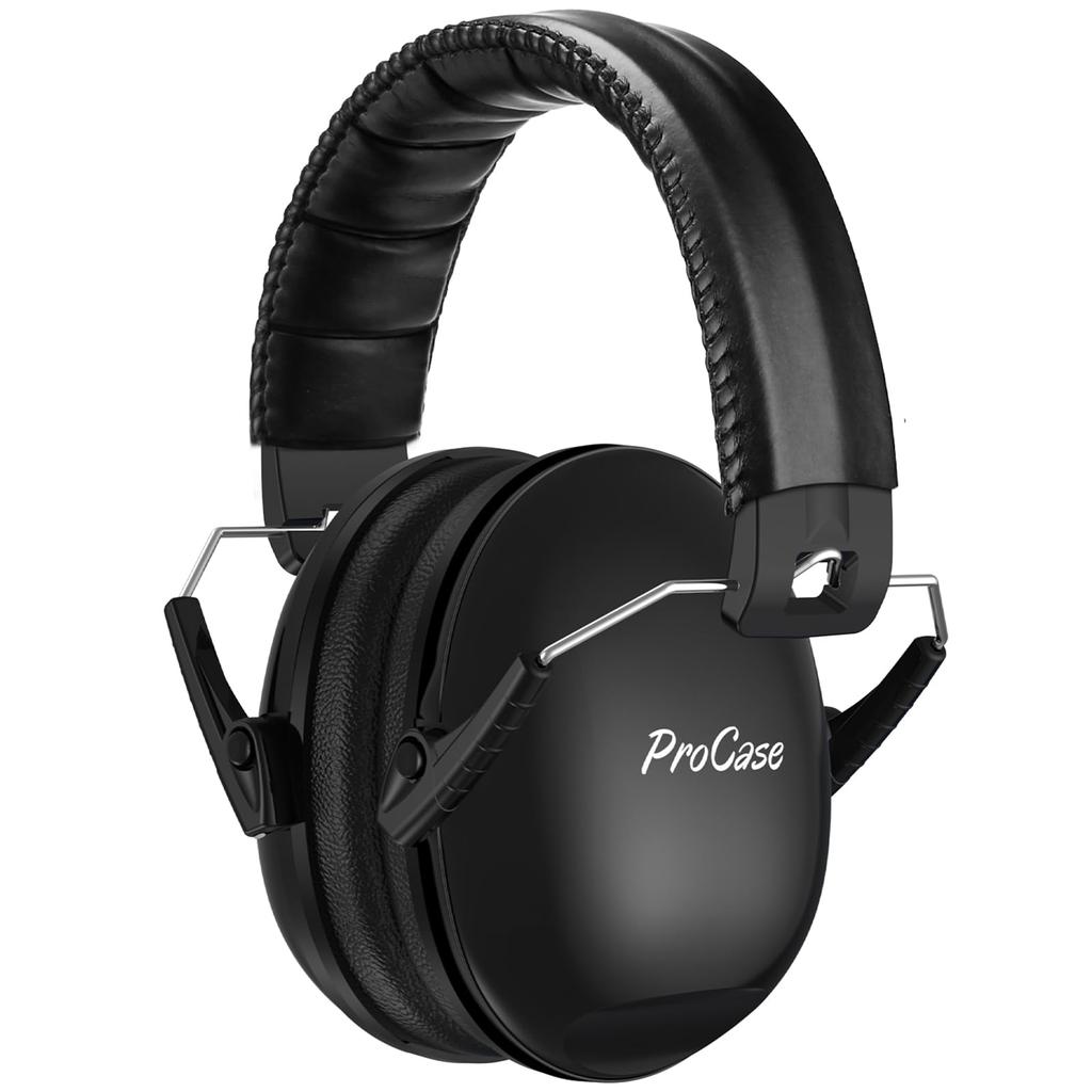 ProCase Safety for Adjustable Ear Hearing Protection Noise NRR 21dB Kids/Adult Noise-Blocking Earmuffs, Sound-Isolating Hyperacusis, Headband, Covers,