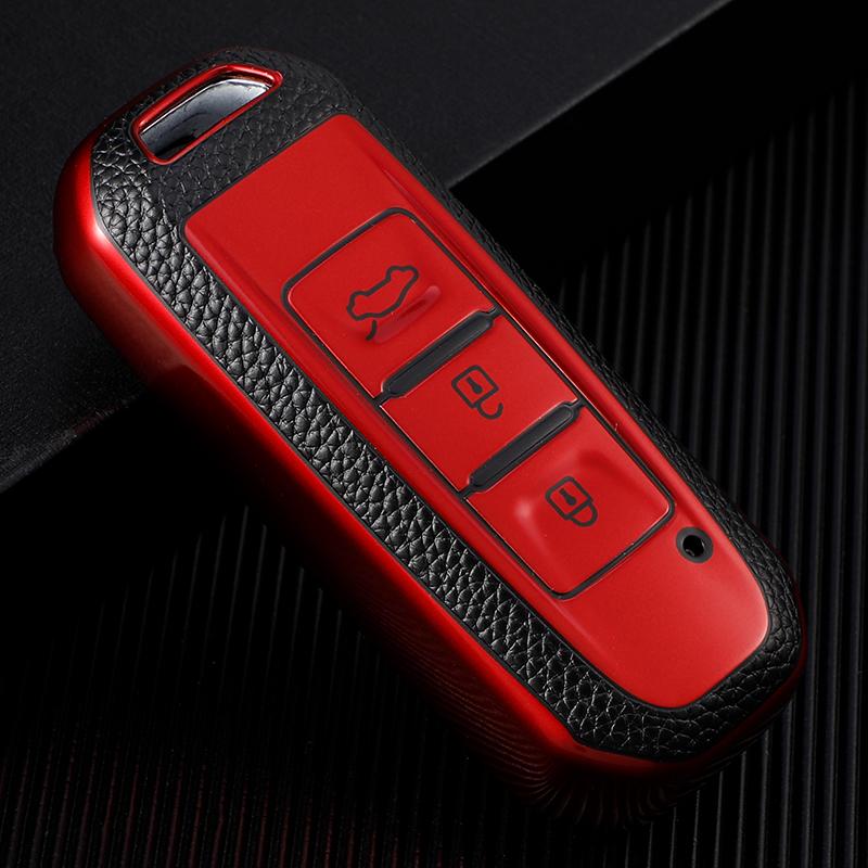 Кожаный чехол для автомобильного ключа из ТПУ для Baojun 510 730 360 560 RS-5 530 630 для Wuling Hongguang S Автомобильный держатель Shell Аксессуары