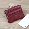 Женский кожаный короткий кошелек кожаный молния мягкий кожаный кошелек для монет мини кошелек для монет