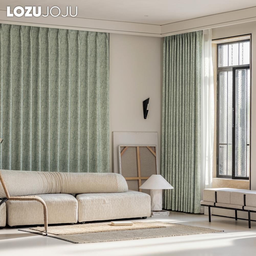 1PC LOZUJOJU 70-80% Shading Degree Jacquard Shading Texture Curtain Lace Curtain for Bedroom Living Room Window Decoration Home Decor