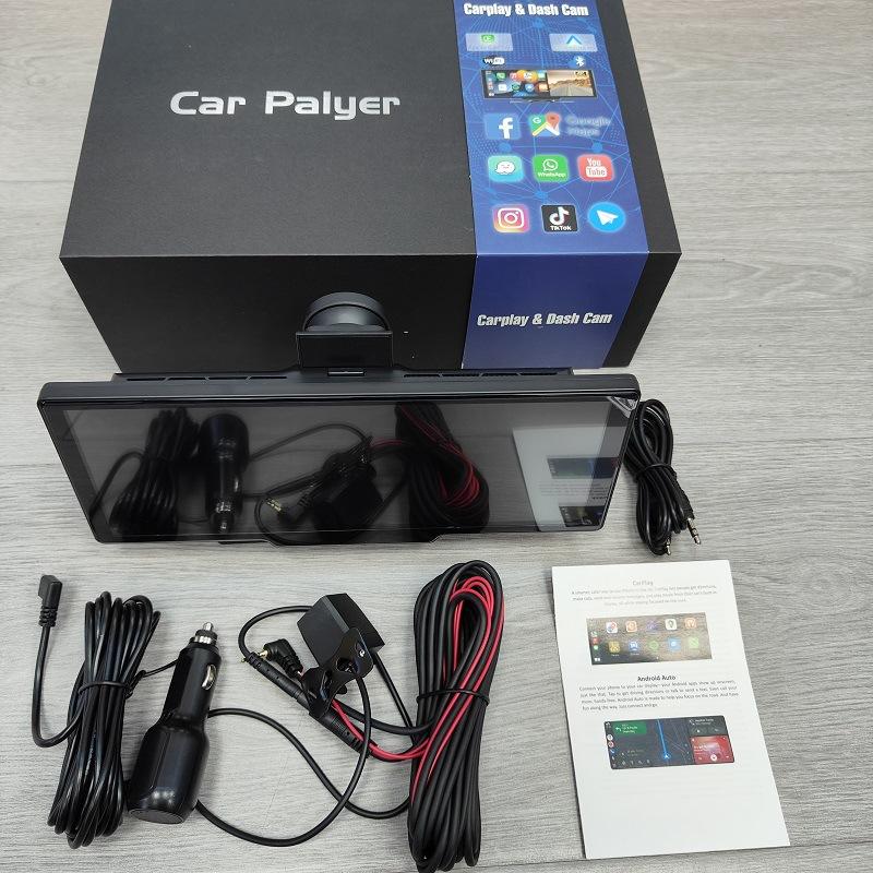 4K Высокое разрешение Беспроводной оптический датчик Carplay Автомобильный WiFi Навигатор GPS Двойная запись Видеорегистратор для вождения