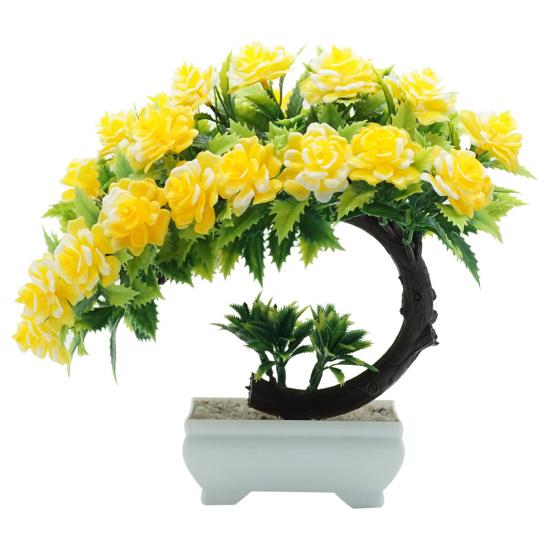 1шт искусственный цветок бонсай в горшке гостиная партия настольная мебель декор