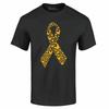 Gold Butterfly Ribbon T-shirt Childhood Cancer Awareness Shirts