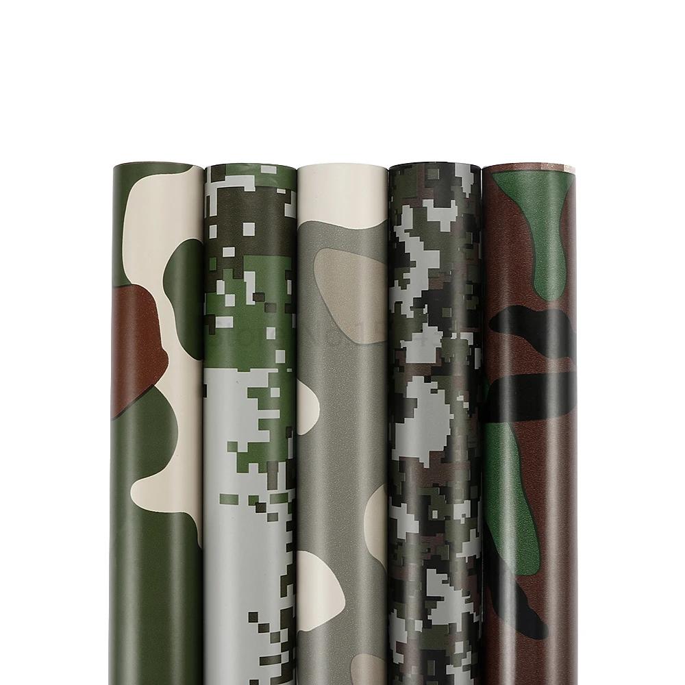 50*200 см Автомобильная камуфляжная наклейка Камуфляж Армейский Военно-зеленый Виниловая пленка для обтяжки Без пузырей Декоративная наклейка на кузов Автомобильные аксессуары
