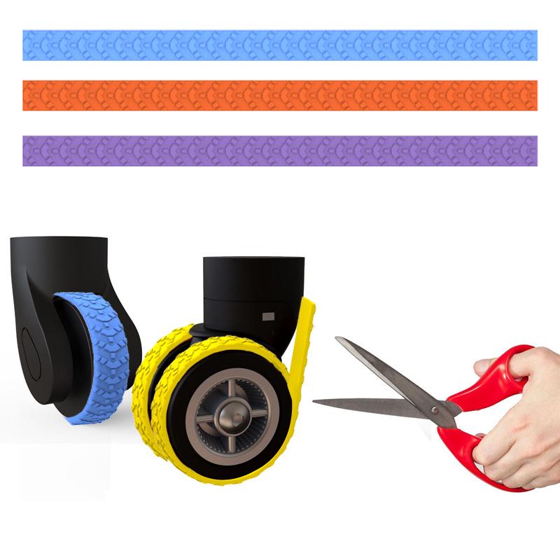 Режущееся бесшумное колесо, силиконовый защитный чехол - Износостойкое, снижающее шум для чемоданов и стульев