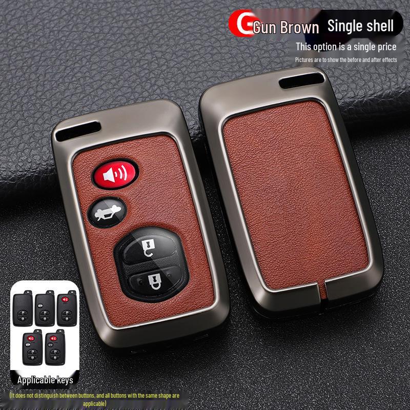Совместимый чехол для ключа для моделей Toyota: Corolla, Levin, Camry, Highlander, RAV4, Crown, CHR, Reiz