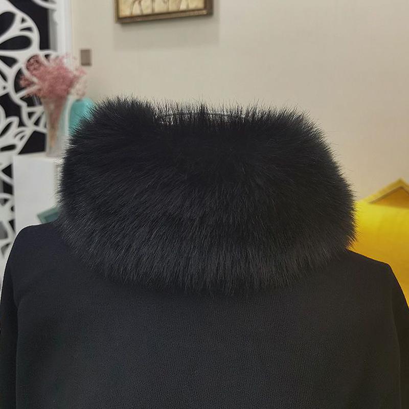 Женские зимние модели Net Red New Students Сто волос воротник шарф Зимний теплый шарф