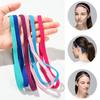 Ladies Candy Color Stretch Yoga Hair Bands Elastic Headband Sport Anti-slip Head Wrap