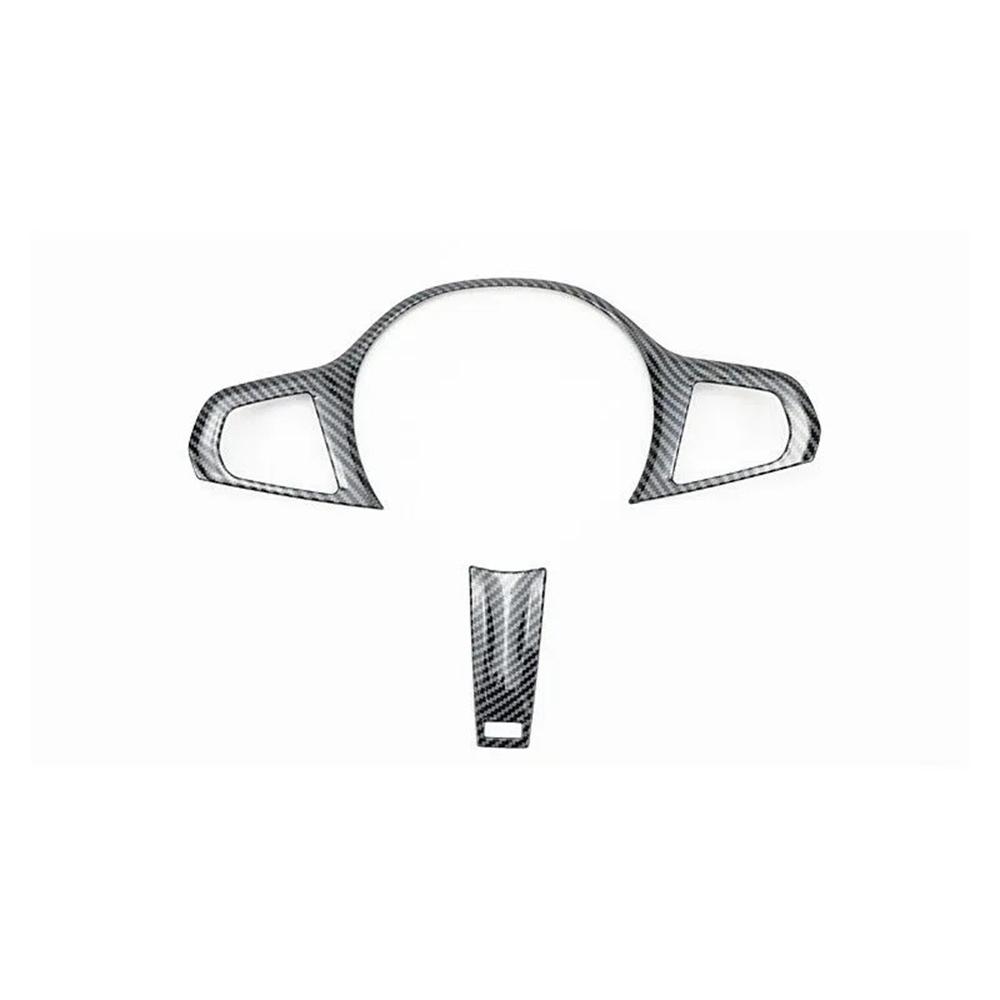 ABS Carbon Fiber Look Steering Wheel Cover Trim Frame For 20-22 BMW 3 Series G20